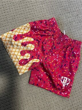 Baseball 101 icecream shorts pink YS
